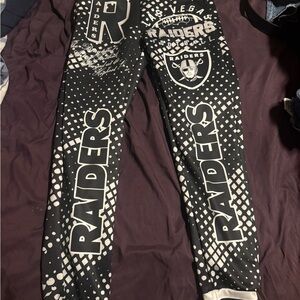 Men's Black and White Raiders Sweater